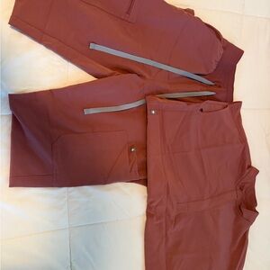 Figs Women's Scrub Set in Rust